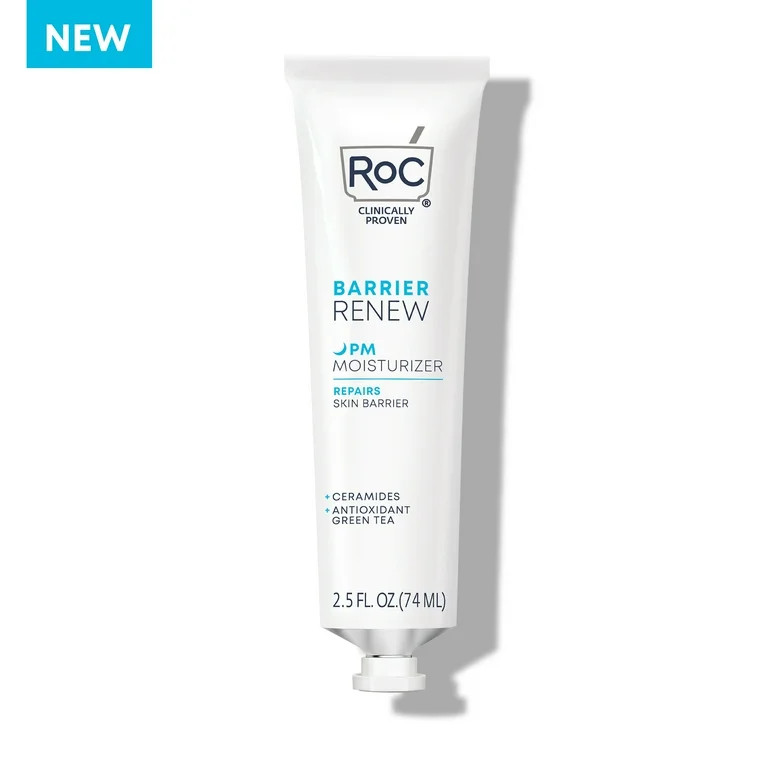 RoC Barrier Renew PM Night Moisturizer, All Skin Types, 2.5 fl oz | Walmart (US)