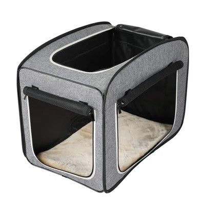 Collapsible Dog Travel Crate, Portable Pop Up Dog Crate For Small Medium Dogs, With Soft Cushion And Carrying Case For Indoor/Outdoor Use | Wayfair Professional
