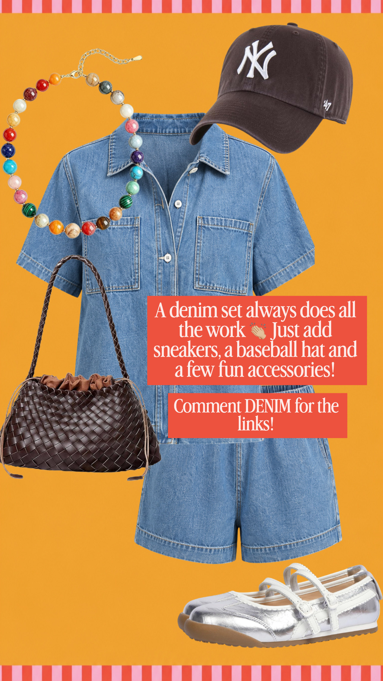 A denim set is the perfect base for any fit! Just add sneakers, baseball hat, and fun accessories!

#LTKgrwm #LTKmomlife #LTKootd