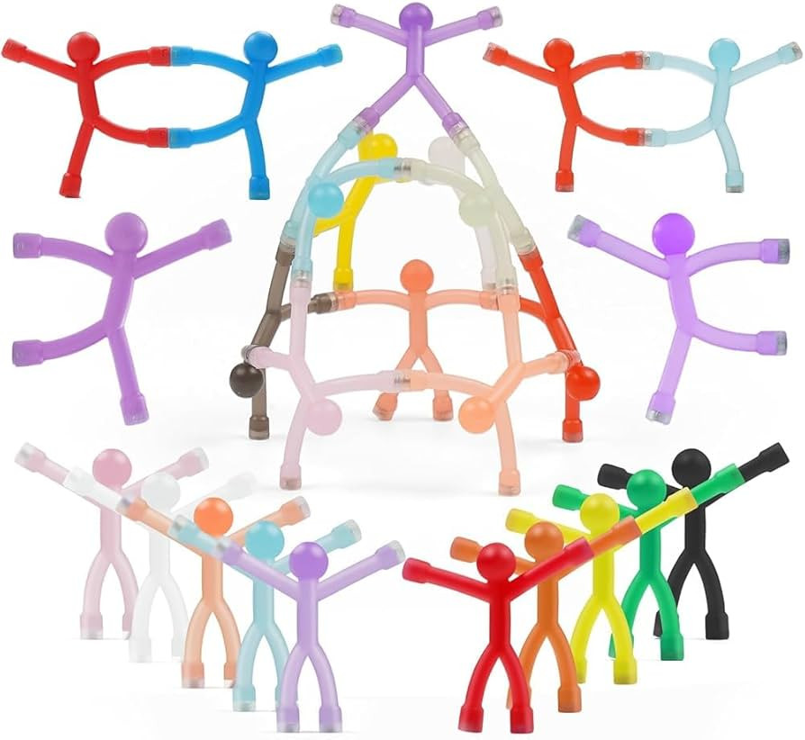 30 Pack Magnetic People Figures, Colorful Magnet Man for Ages 15+, Humanoid Magnetic Men, Funny f... | Amazon (US)