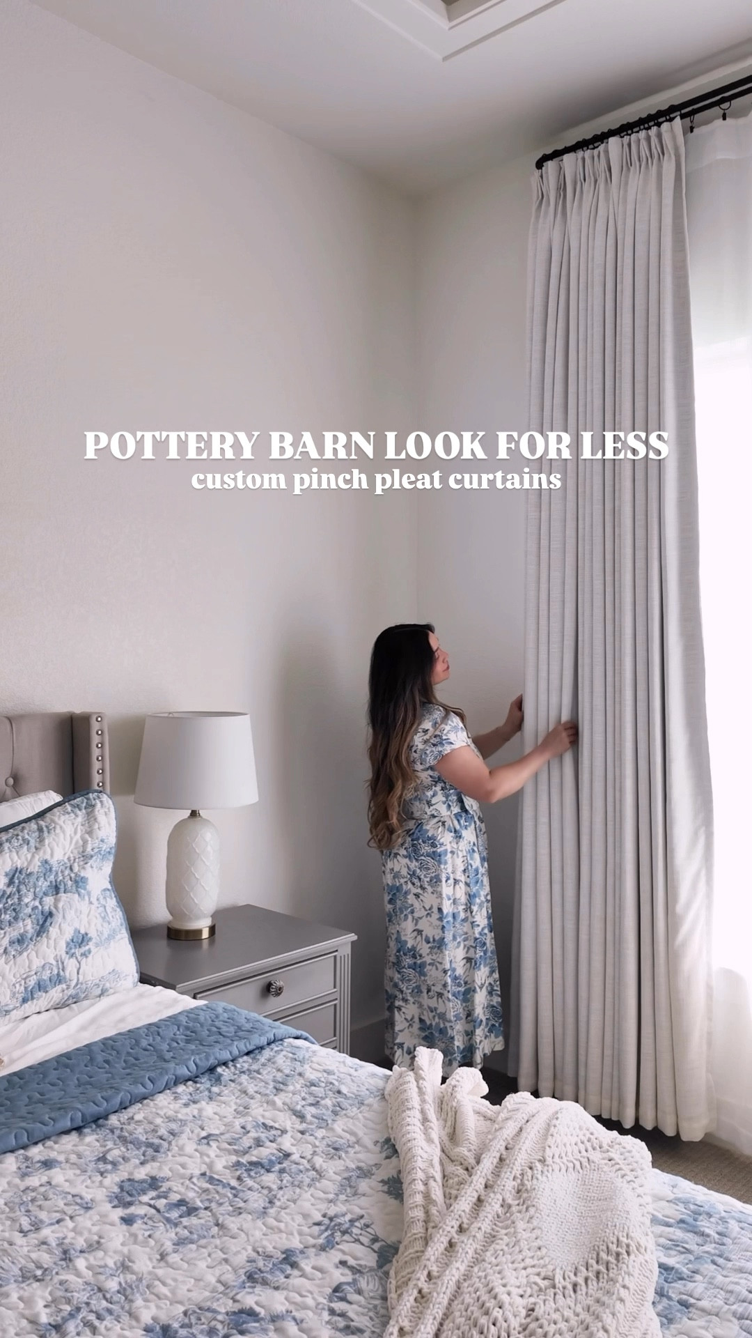 A little bedroom refresh thanks to these gorgeous Pottery Barn look for less curtains from @twopages ✨

I LOVE that each curtain panel is completely customizable down to the header style and lining. You can even have them memory trained so they hold their shape for that perfectly tailored, polished look 💯

Pro tip: triple check your measurements before ordering, because it honestly never even crossed my mind that I needed to divide the width in half after measuring for the four panels I originally ordered. Let’s just say, math and I are not exactly on speaking terms.. 🙈 

Thankfully, it still looks beautiful with just the two  ✨extra wide✨  panels, so we’re just going to call it a happy little accident! Now to figure out what to do with the two extra panels I have. 🙃

Code TPSLTK15 gets you 15% off!

Curtain Details:
Liz Linen / Ivory White / Triple Tailor Pleat / Thermal Blackout Lining
112 inches length x 70 inches wide 

#LTKFindsUnder100 #LTKSeasonal #LTKHome