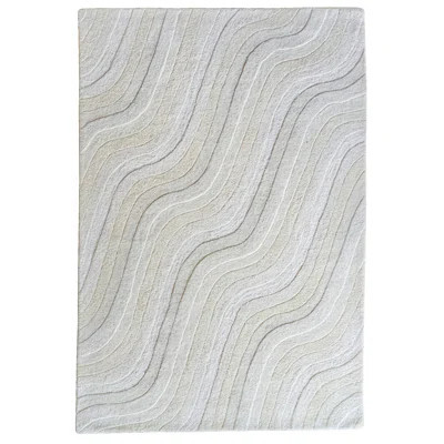 Denali Echo Hand-Tufted Area Rug - Ivory - 5' x 7'6 | Wayfair North America