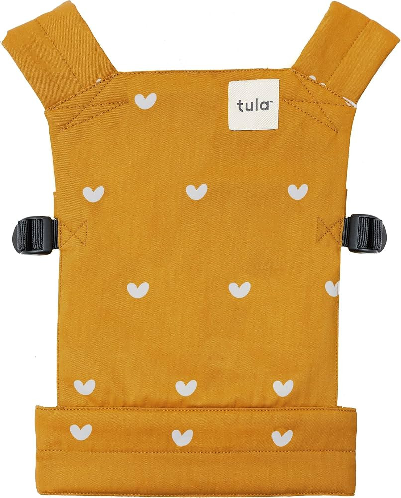 Baby Tula Mini Toy Carrier - Play (Yellow with White Hearts) | Amazon (US)