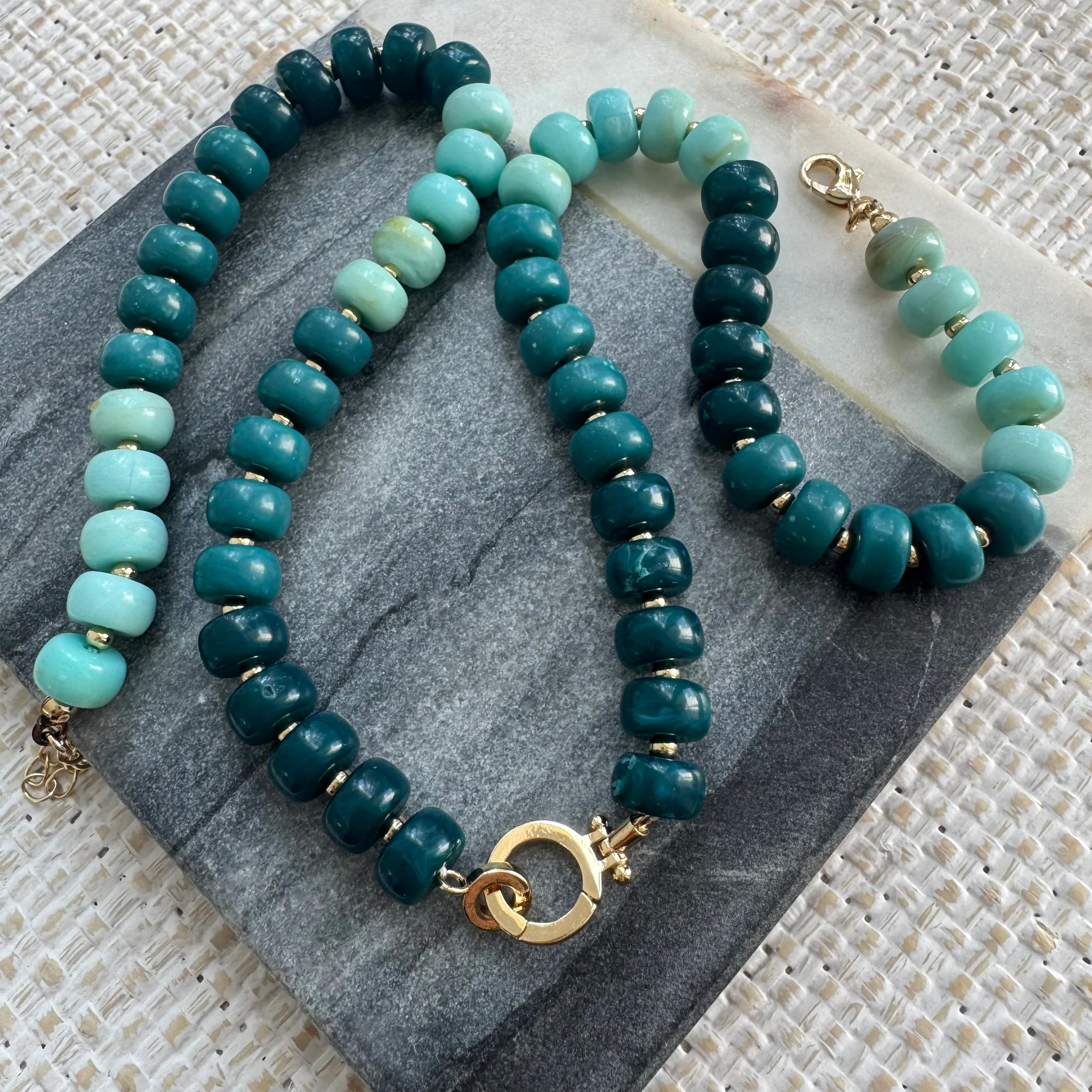 Electric Sea Resin Necklace | Erin McDermott Jewelry