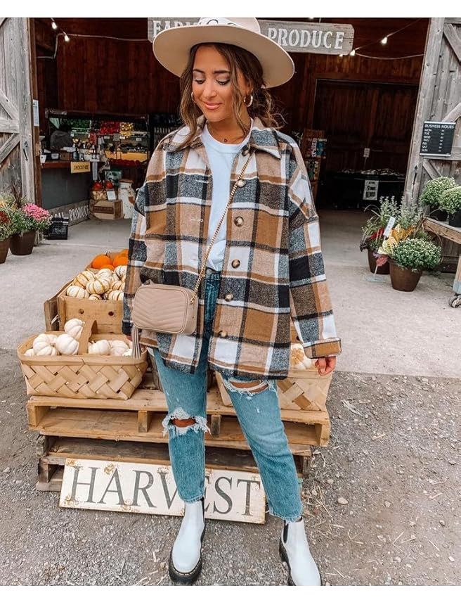 Plaid Flannel Shacket | Amazon (US)