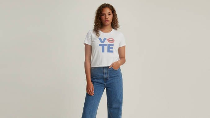 Levi's® x Vote Cropped Surf Tee Shirt | LEVI'S (US)