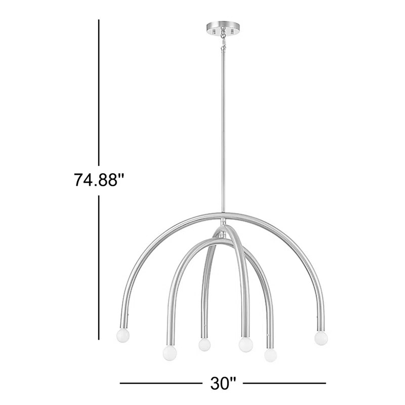Yula 6 - Light Dimmable Modern Linear Chandelier | Wayfair North America
