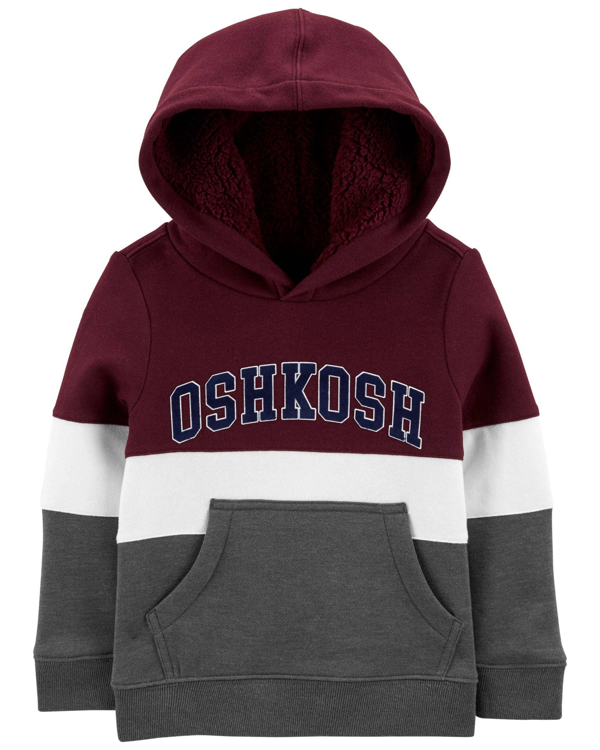 Colorblock Logo Fleece Hoodie | OshKosh B'gosh