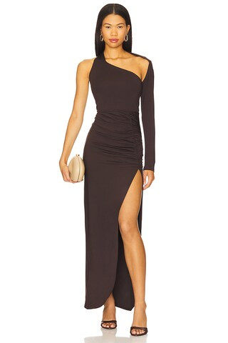 superdown Romona Maxi Dress in Chocolate from Revolve.com | Revolve Clothing (Global)