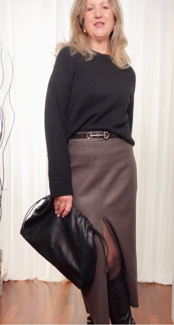 Sezane Yak Wool jumper in Black

