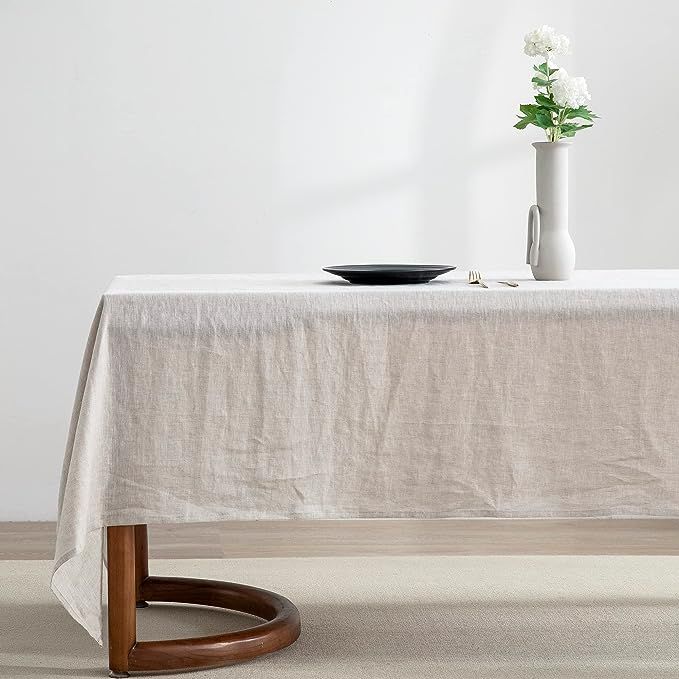 EVERLY 100% Pure Linen Rectangle Tablecloths 60x108Inches for Dining,Buffet Parties,Picnic,Events... | Amazon (US)