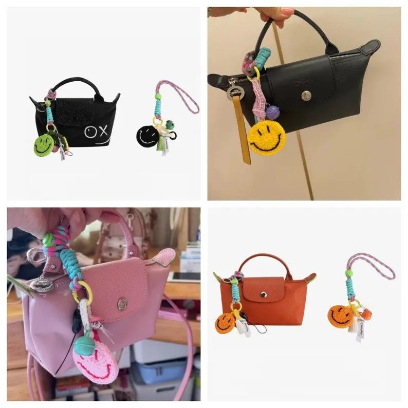 Bag Charm for Longchamp Mini Bags Smiley Face Accessory Keychain - Etsy | Etsy (US)