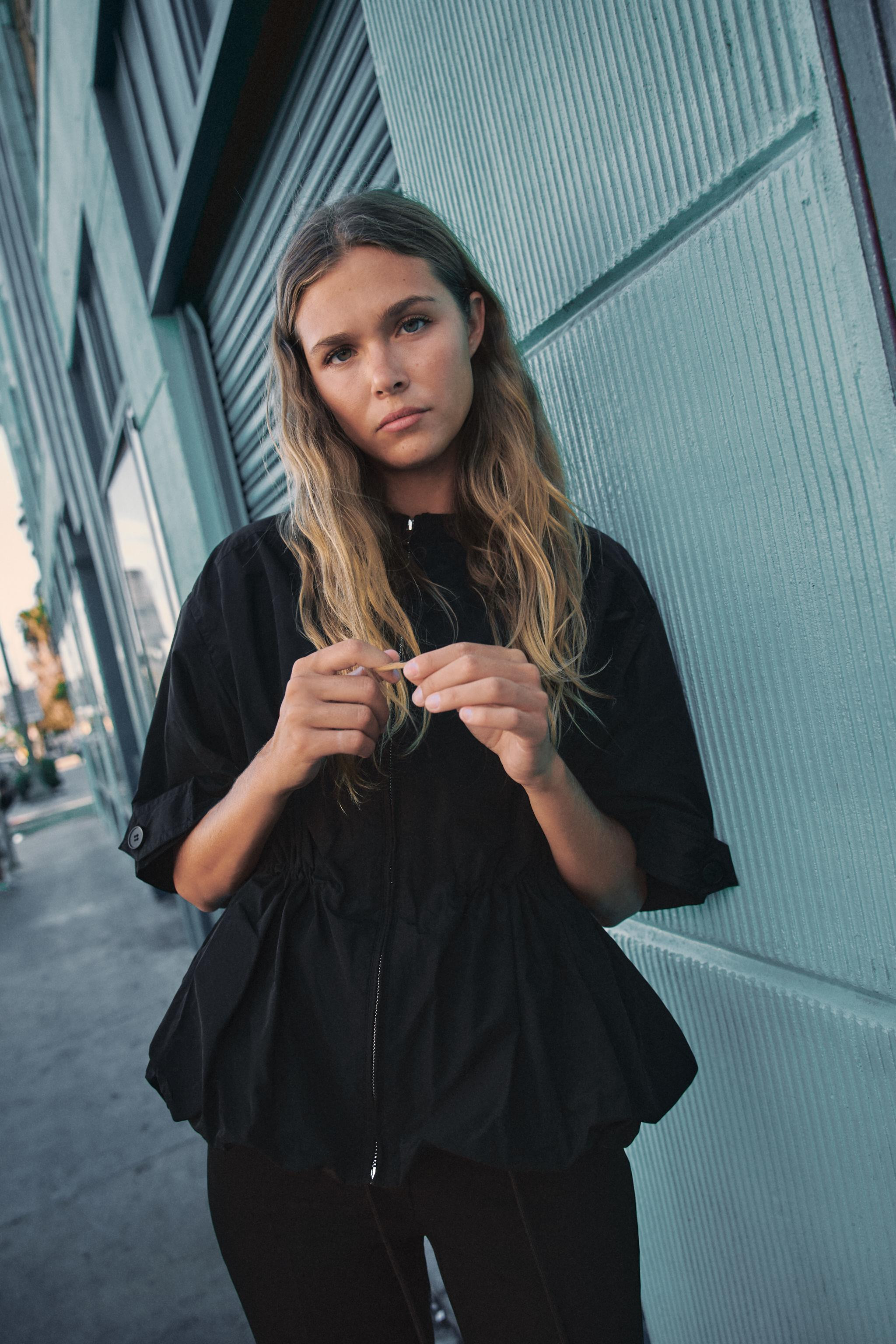 SHORT SLEEVE BALLOON PARKA | Zara US