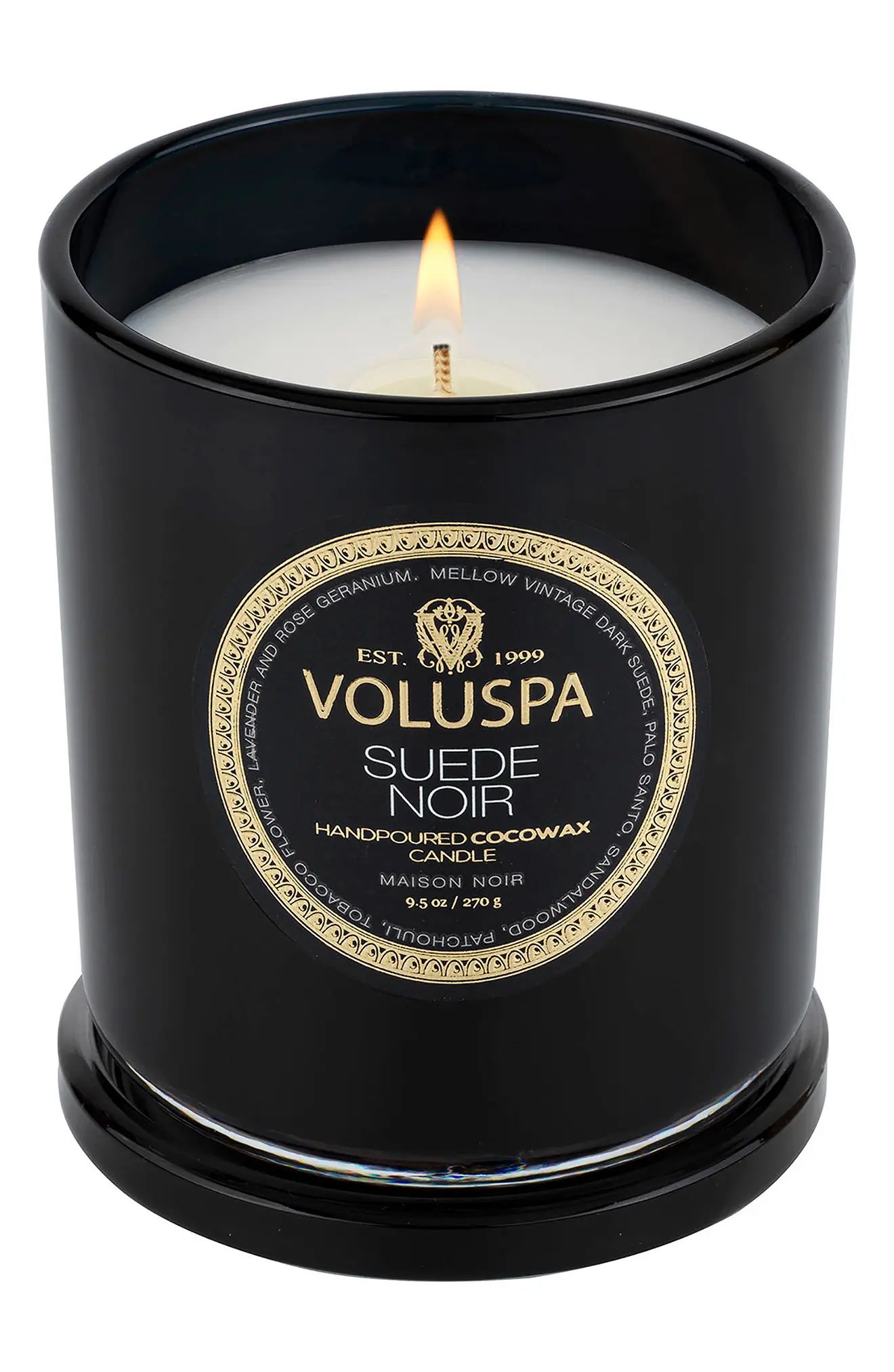 Voluspa Suede Noir Classic Candle at Nordstrom | Nordstrom
