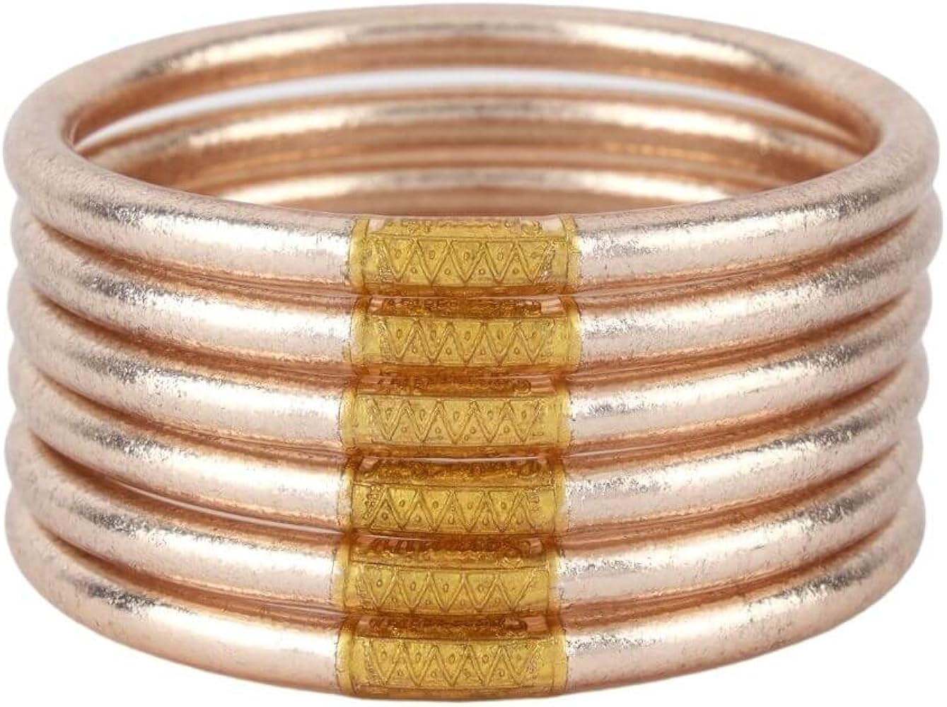 BuDhaGirl Champagne All Weather Bangles (AWB) - Serenity Prayer | Amazon (US)