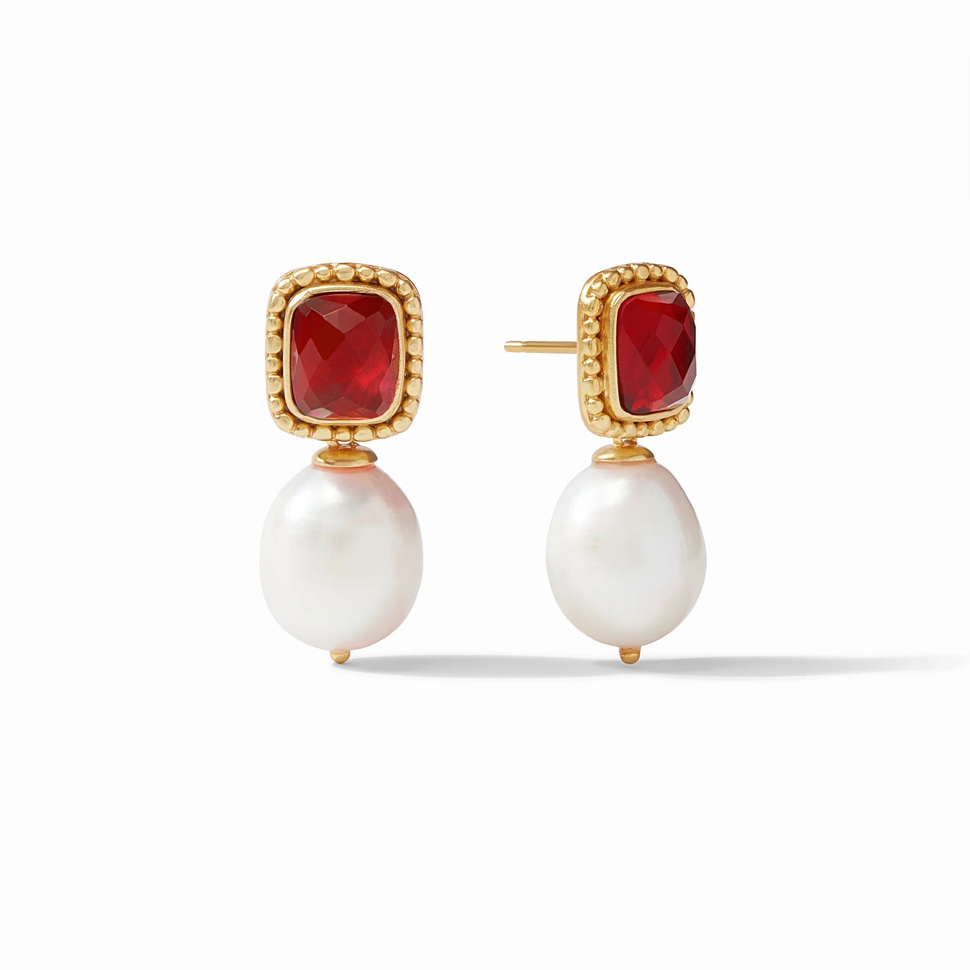 Marbella Pearl & Stone Earring | Julie Vos | Julie Vos