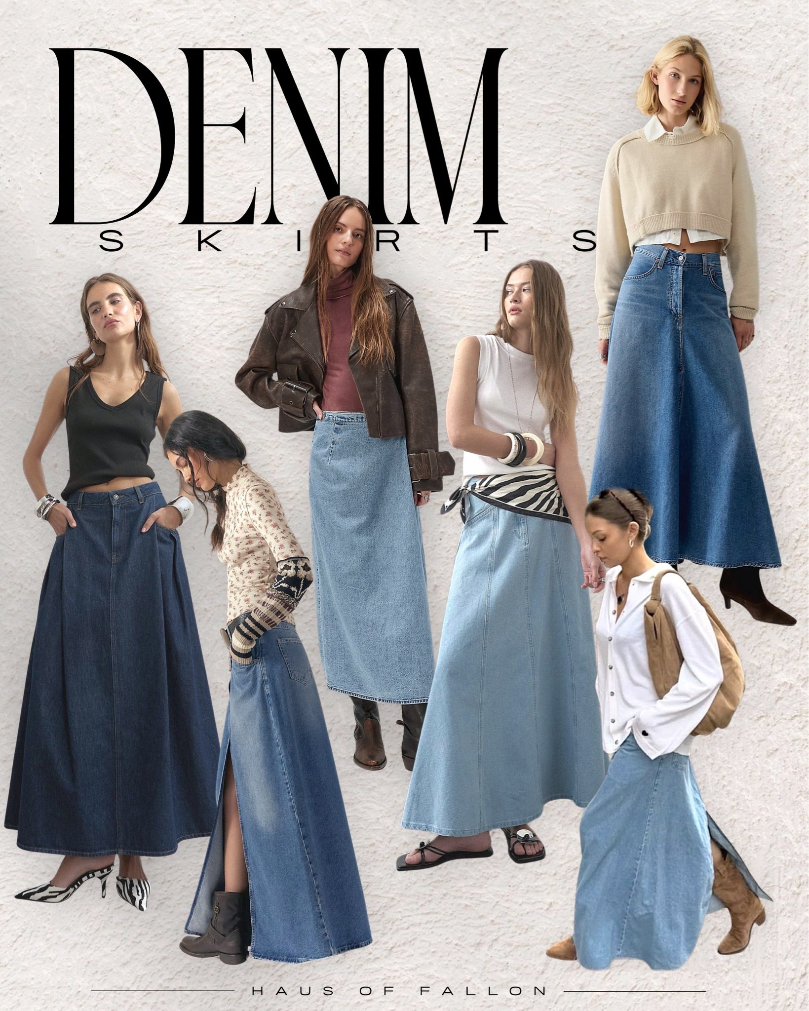 Denim skirts are having a major moment for Fall 2026 🤎👖 From dark wash denim maxis to light wash A-line silhouettes, front slits and full-length styles, these are the denim skirts I’m loving for an easy fall wardrobe update. Style them with fitted knits, cropped sweaters, leather jackets, boots or even kitten heels for that effortless ’90s-meets-modern look.

Shop my favorite denim maxi skirts + fall outfit finds below. 🖤

#DenimSkirt #DenimMaxiSkirt #MaxiSkirt #FallFashion2026 #FallOutfits #FallStyle #DenimOutfit #WomensFallFashion #FallWardrobe #FashionOver40 #StyleOver40 #LTKStyle #LTKFashion #HausOfFallon

#LTKootd #LTKSeasonal #LTKOver40