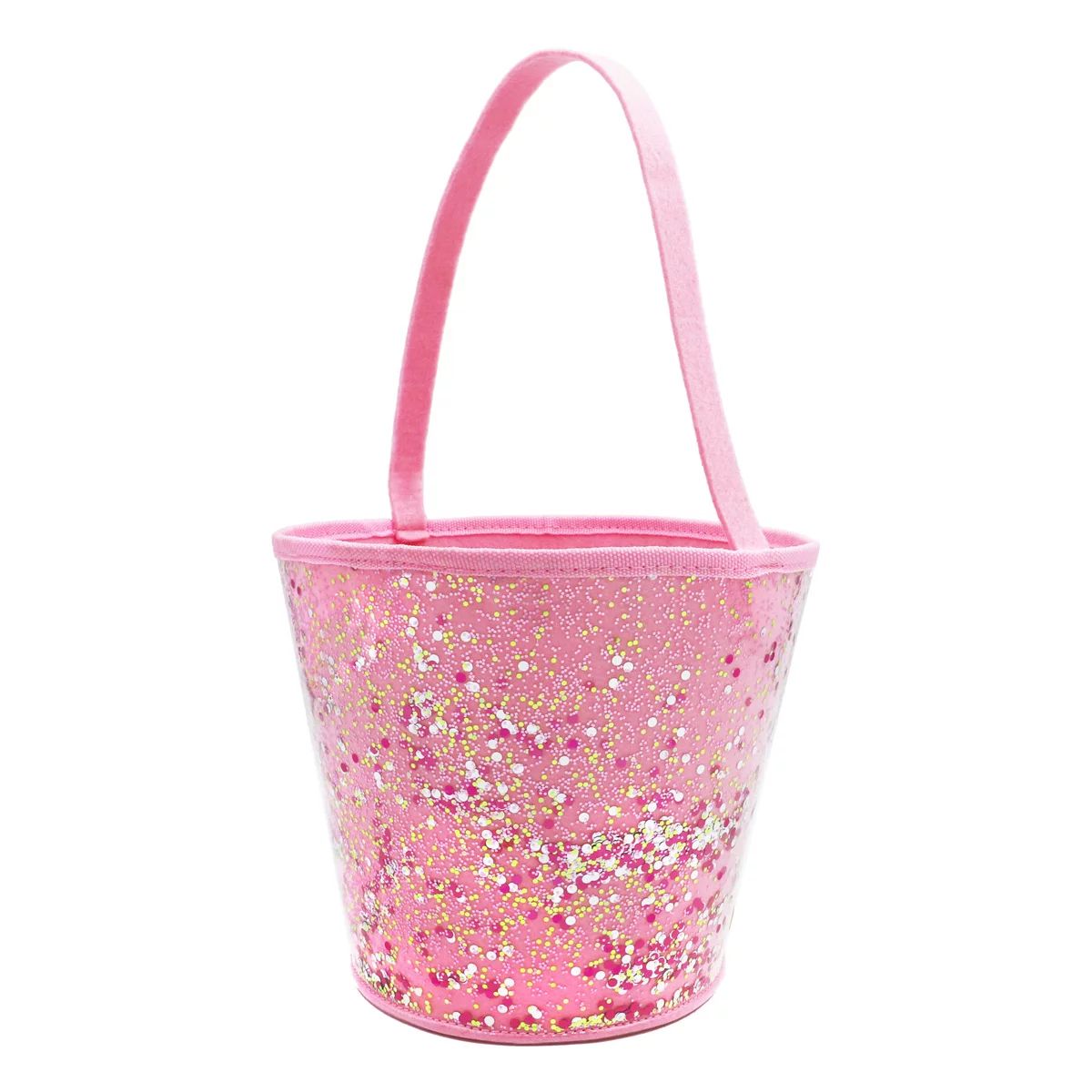 Packed Party 'Hoppy Easter' Pink Felt Confetti Easter Basket, 1pc | Walmart (US)