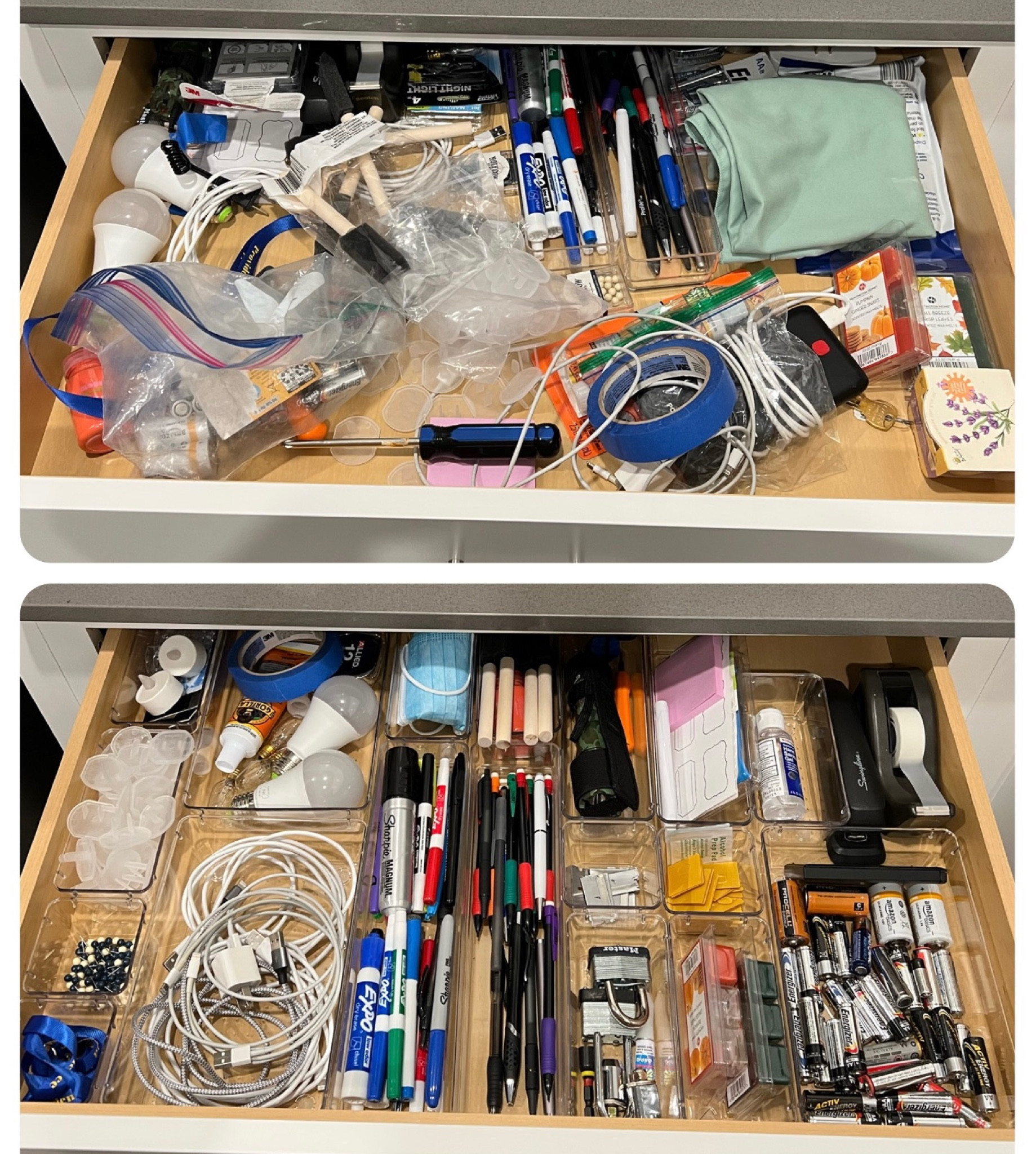 I have never been so happy with a purchase!!!! These drawer organizers are a game changer!!!! It comes with 25 drawers of different sizes AND grips for the bottom so the drawers don’t move

#LTKhome #LTKGiftGuide #LTKfamily