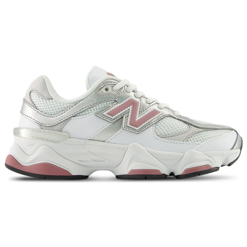 Girls New Balance 9060 - Girls' Grade School Shoe White/Pink Size 06.5 | Kids Foot Locker (US)