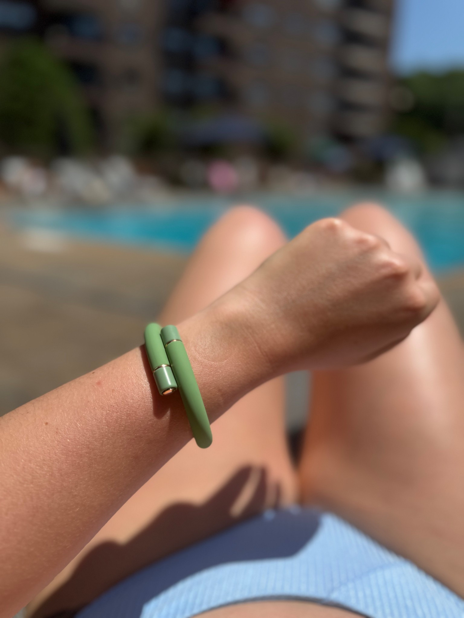 Bug repelling bracelet! If you’re someone who gets eaten alive in the summer I can’t recommend this enough! I got zero bites today and yesterday in the same spot I got a ton! 

#LTKSeasonal #LTKFamily #LTKTravel