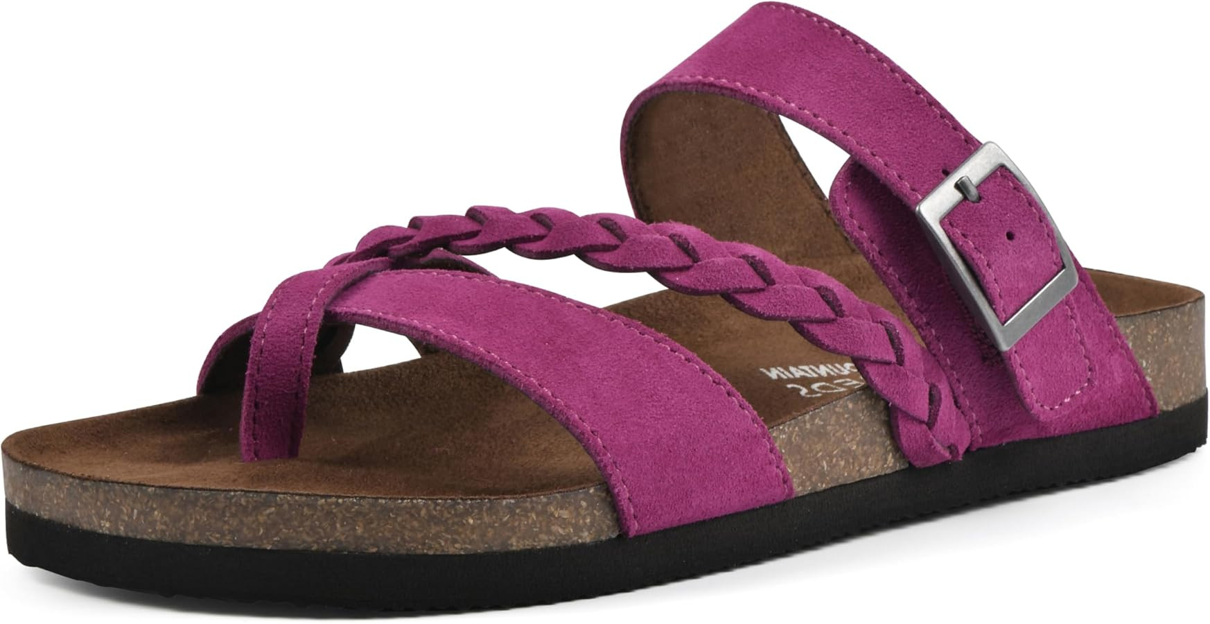 WHITE MOUNTAIN Women's Hazy Braided Signature Comfort-Molded Footbed Sandal | Amazon (US)