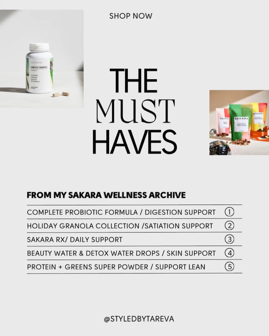 Love Sakara, they have a range of products for all lifestyles. Wellness for the new year. Probiotics, protein powder, detox. 

#LTKbeauty #LTKtravel #LTKHolidaySale
