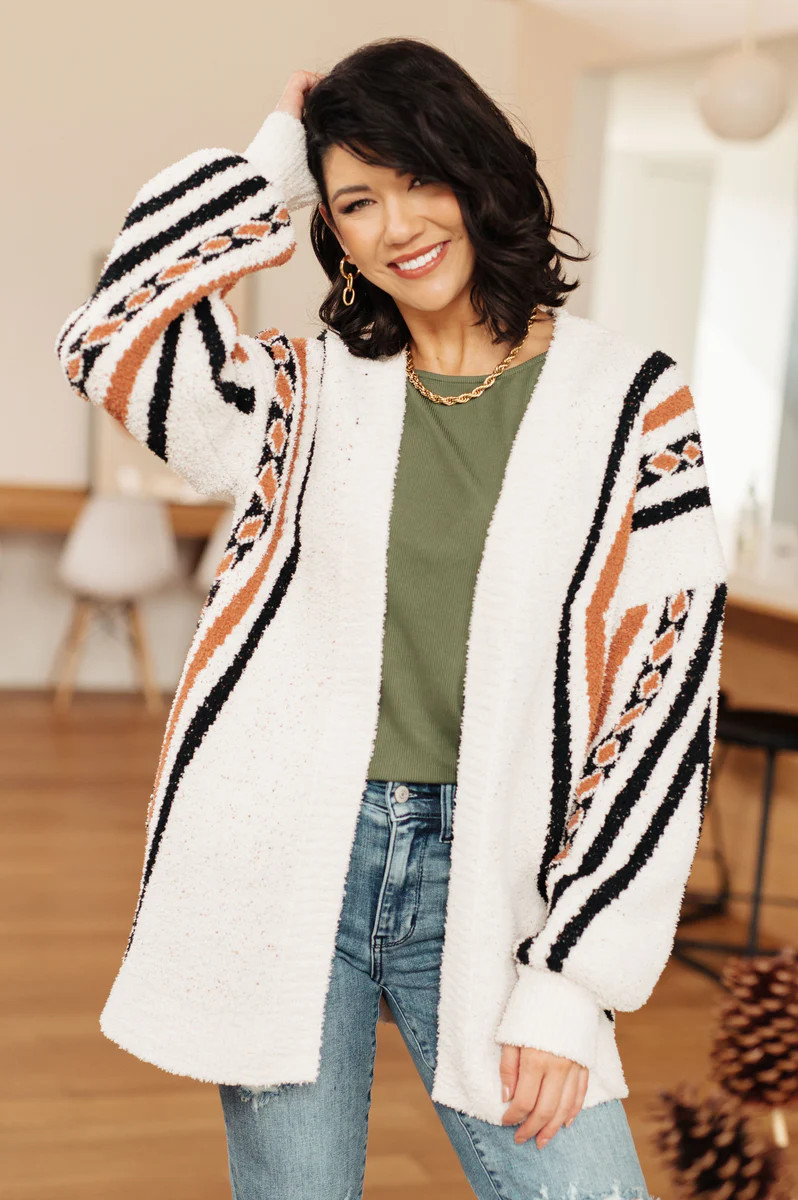 Holding On Aztec Print Cardigan | Statement Boutique