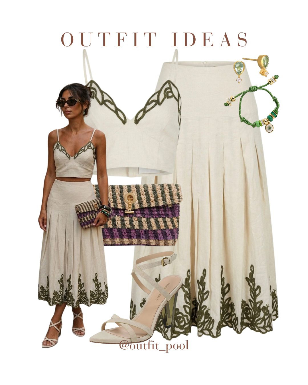 Skirt sets linen skirt sets linen clothing, vacation sets vacation outfits Nordstrom finds red linen skirt brown linen skirt brown tie detail linen top green embroidered skirt resin bangles acrylic bangles wedding guest outfits Eurpoean vacation outfits 

 #LTKgrwm #LTKSeasonal #LTKTravel