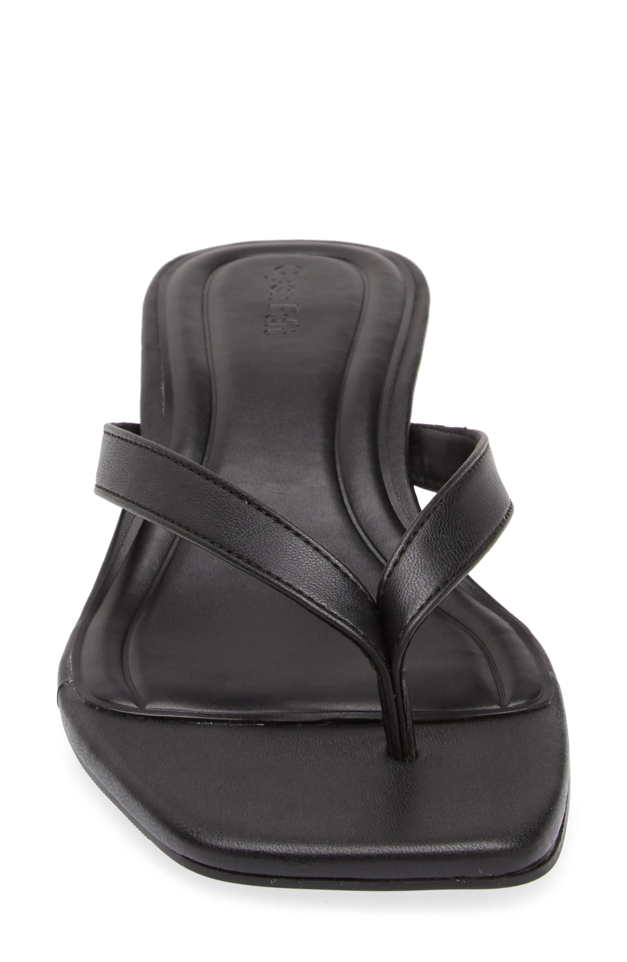 Open Edit Tori Kitten Heel Sandal in Black at Nordstrom, Size 8.5 | Nordstrom