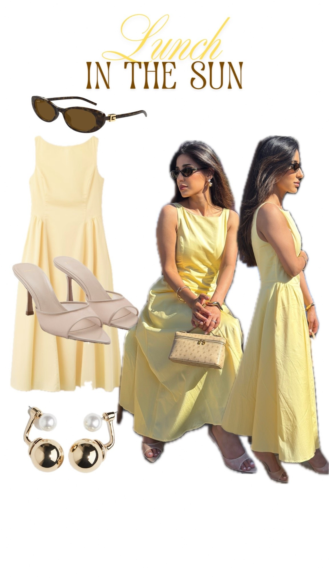The perfect summer lunch fit in the sun. Absolutely love this colour and these heels are ridiculously comfortable and flattering.

#LTKsummer #LTKeurope #LTKdresses