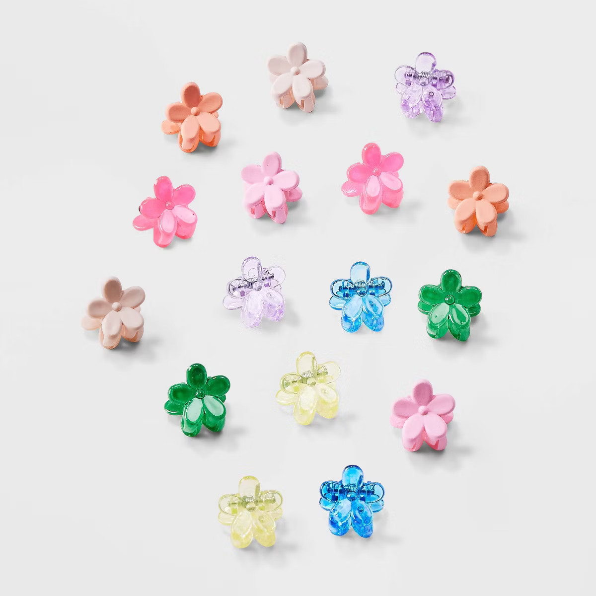 Girls' 16pk Flower Micro Mini Claw Clips - art class™ | Target