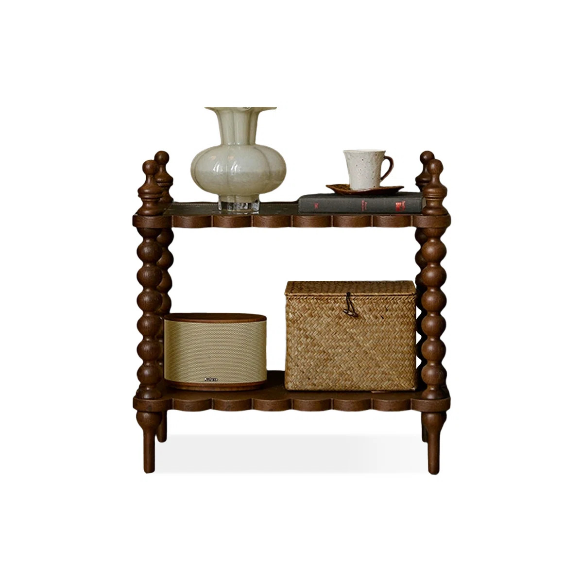 Modern Solid Wood+Glass End Table | Wayfair North America