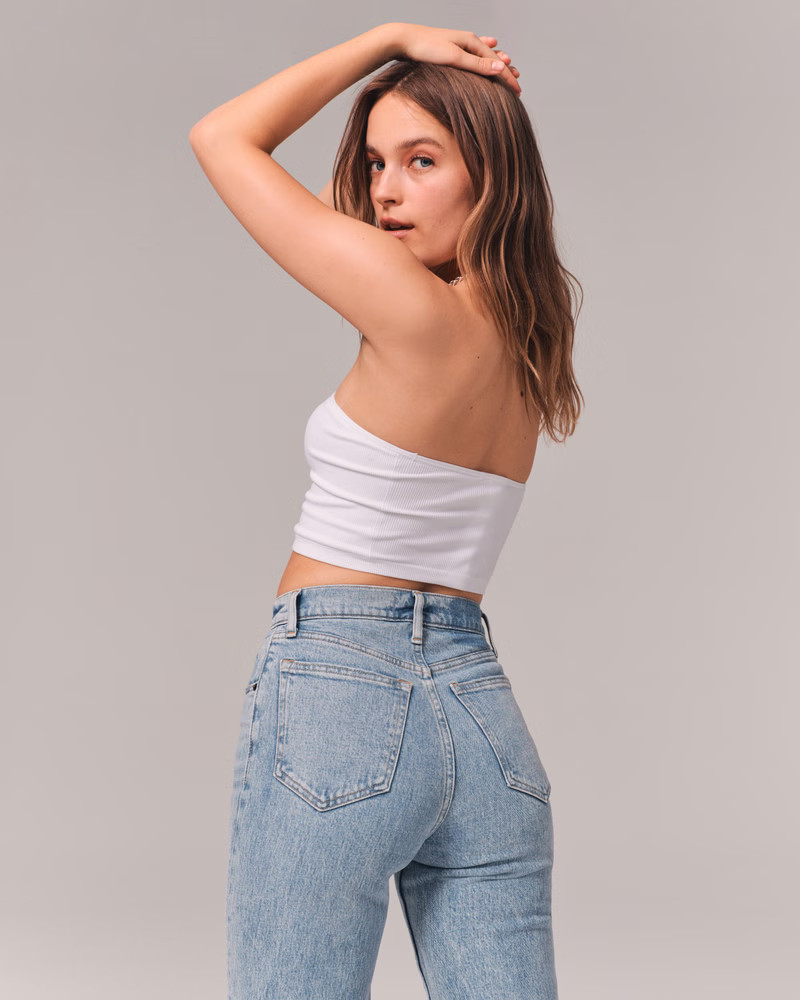 90s Ultra High Rise Straight Jeans | Abercrombie & Fitch (US)