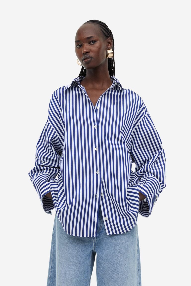Oversized cotton shirt | H&M (UK, MY, IN, SG, PH, TW, HK)