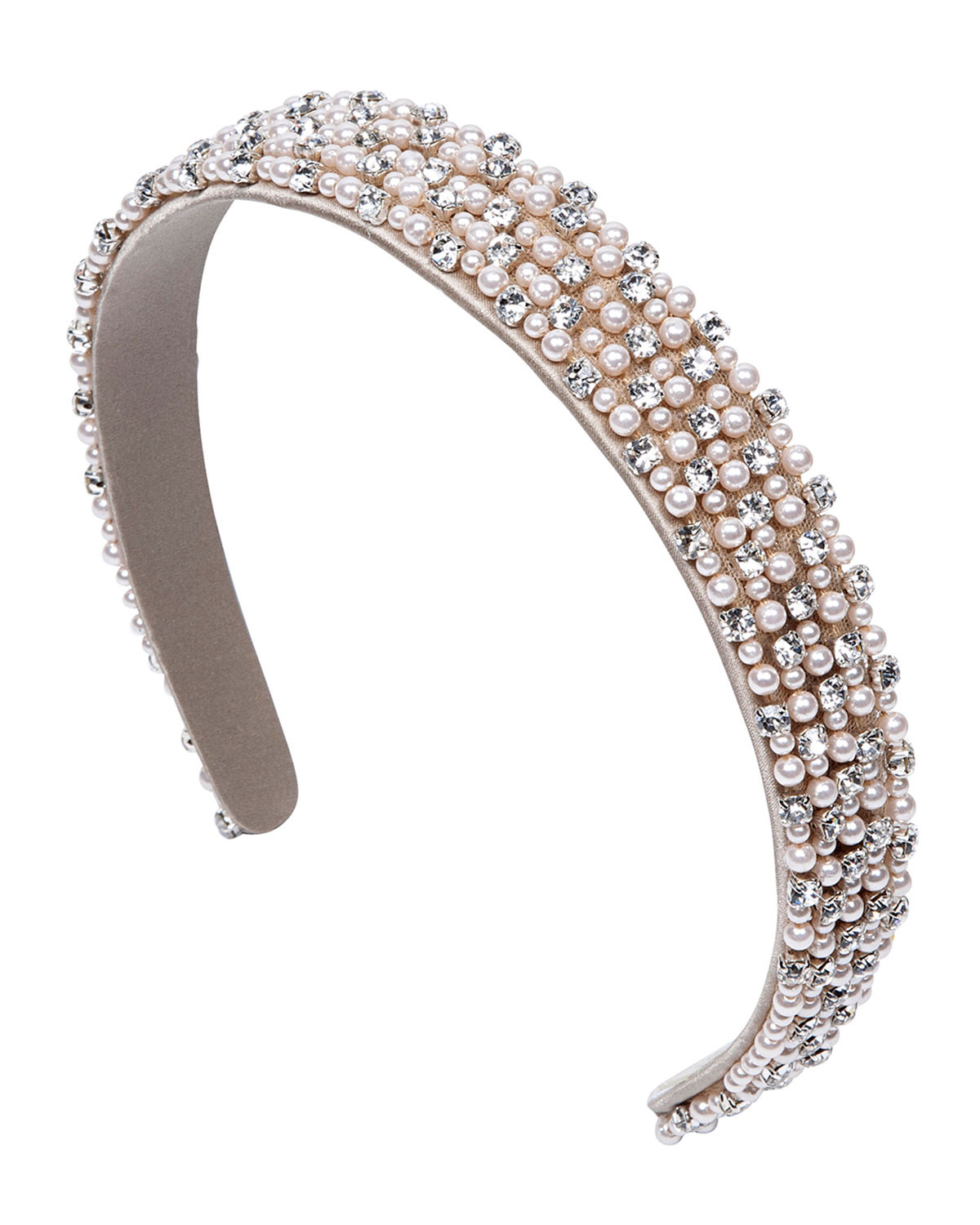Amber Crystal & Faux-Pearl Headband | Bergdorf Goodman