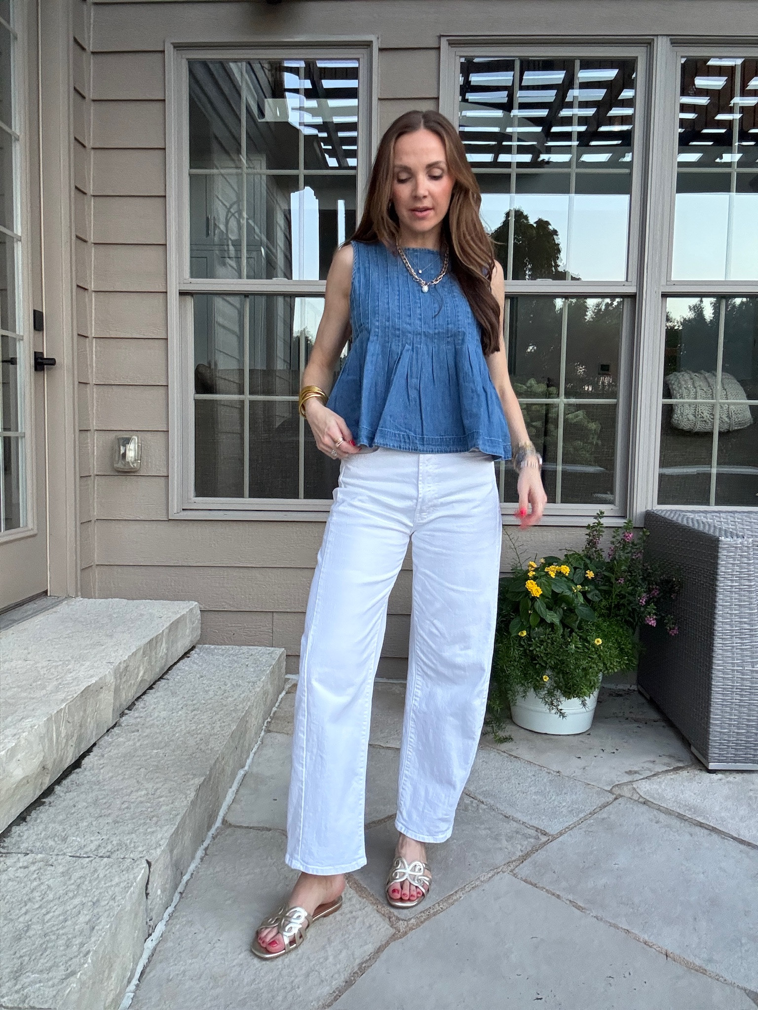 Loving this denim peplum top! Get your true size

#LTKgrwm #LTKootd