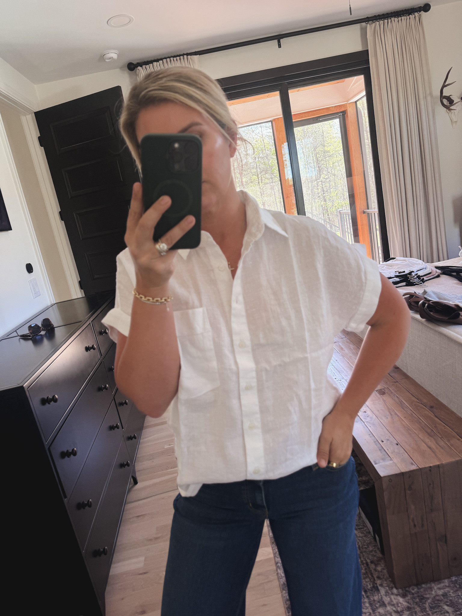 button front linen shirt 

 #LTKgrwm #LTKootd #LTKSeasonal