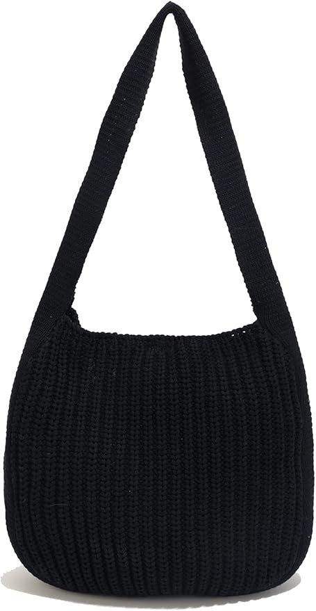 ENBEI Women's Shoulder Handbags Crocheted Bags Large knit bag Tote bag aesthetic for school cute ... | Amazon (US)