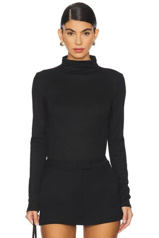 FRAME Turtleneck Top in Black from Revolve.com | Revolve Clothing (Global)