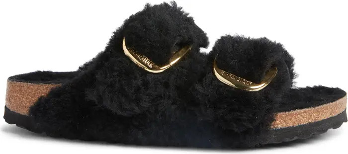 Arizona Big Buckle Genuine Shearling Slide Sandal (Women) | Nordstrom Rack