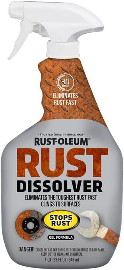 Rust-Oleum Rust Dissolver Trigger Spray Gel | Heavy-Duty Corrosion Remover for Metal Tools, Cars,... | Amazon (US)