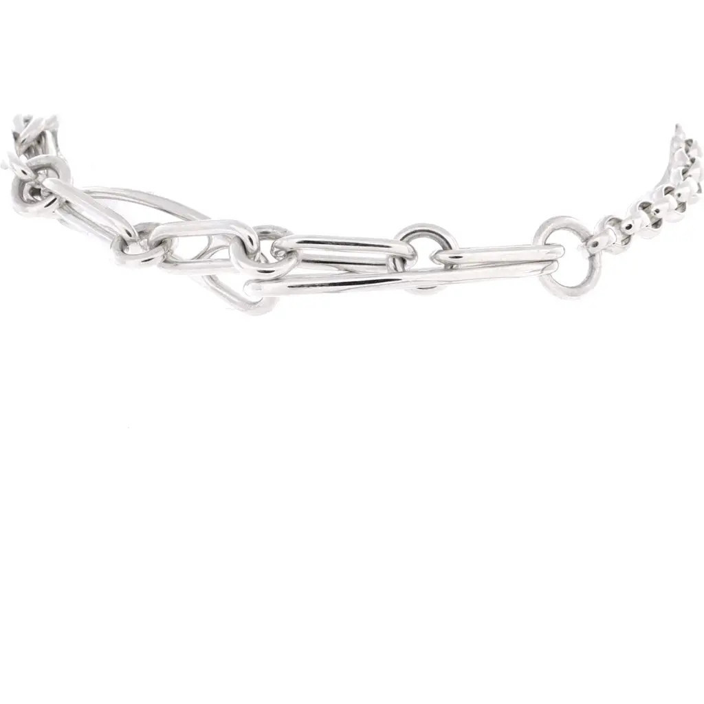 Pre-Owned Hermes Chaine d'Ancre Punk Bracelet Sterling Silver at Nordstrom | Nordstrom