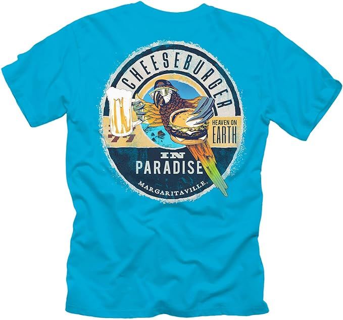 Margaritaville Men's Cheeseburger in Paradise Graphic Short Sleeve T-Shirt | Amazon (US)