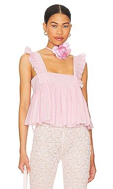 Selkie The Ruffle Apron Top in Baby Soft from Revolve.com | Revolve Clothing (Global)