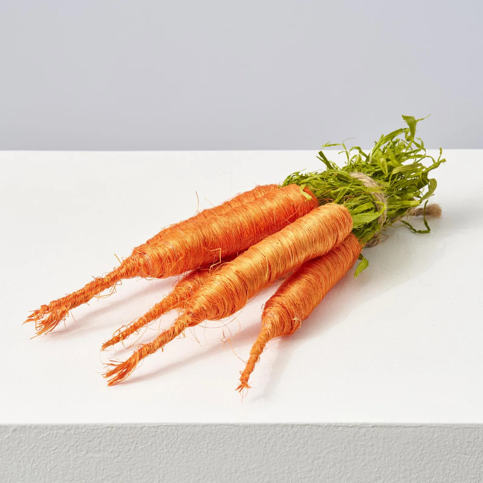 Orange Sisal Wrapped Faux Carrot Easter Decor with Jute Rope Bunch of 5 | Etsy (US)