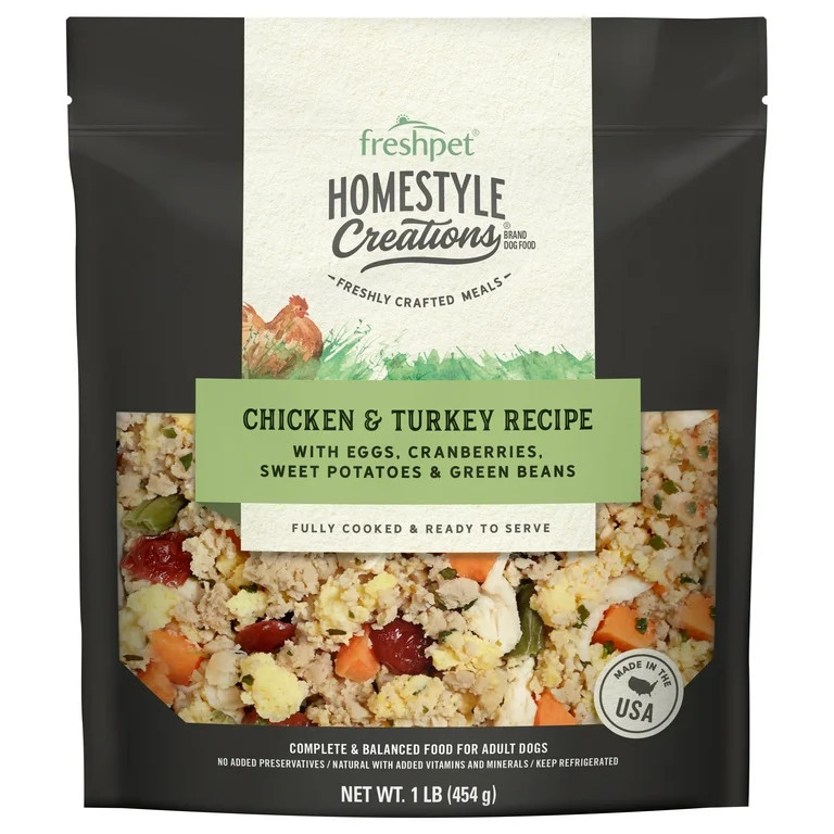 Freshpet Homestyle Creations Chicken & Turkey Recipe 1lb | Walmart (US)