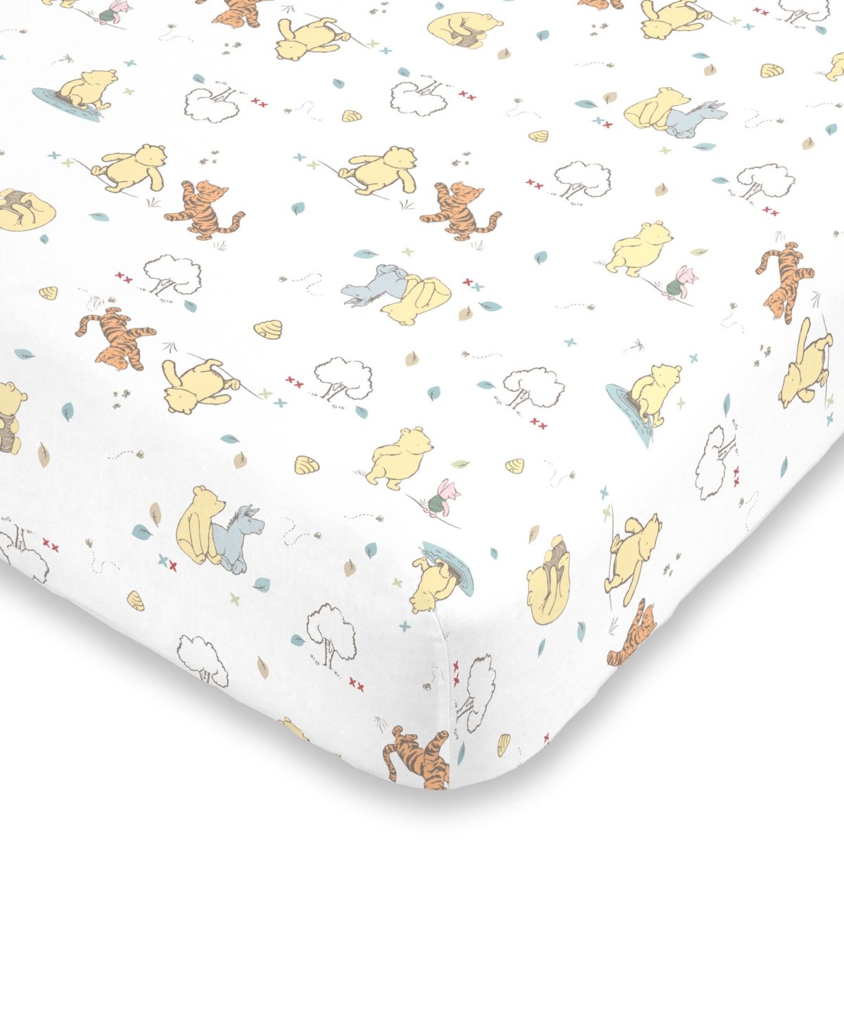 Disney Classic Winnie the Pooh Fitted Crib Sheet Bedding | Macys (US)