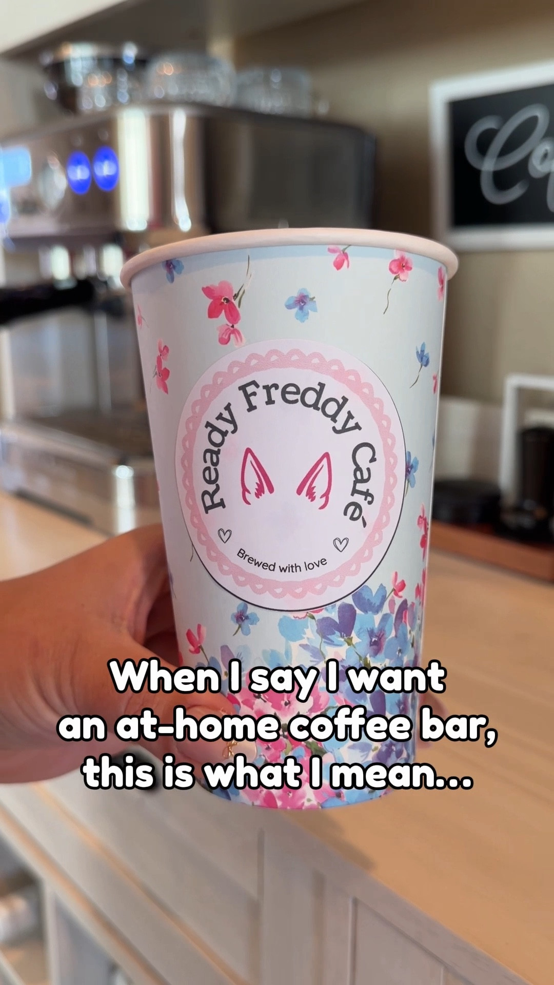 Is it even a legit coffee bar if it doesn’t have its own name?! 💁🏽‍♀️ 

Named after my one and only little cutie dog, Frederick. 

These press on nails are the style “Bow Chic”. When you tap the link, scroll through the styles and you should be able to find it. 

#LTKHome #LTKfoodie #LTKSeasonal