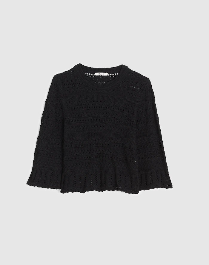 Scalloped-Trim Sweater Tee | Madewell
